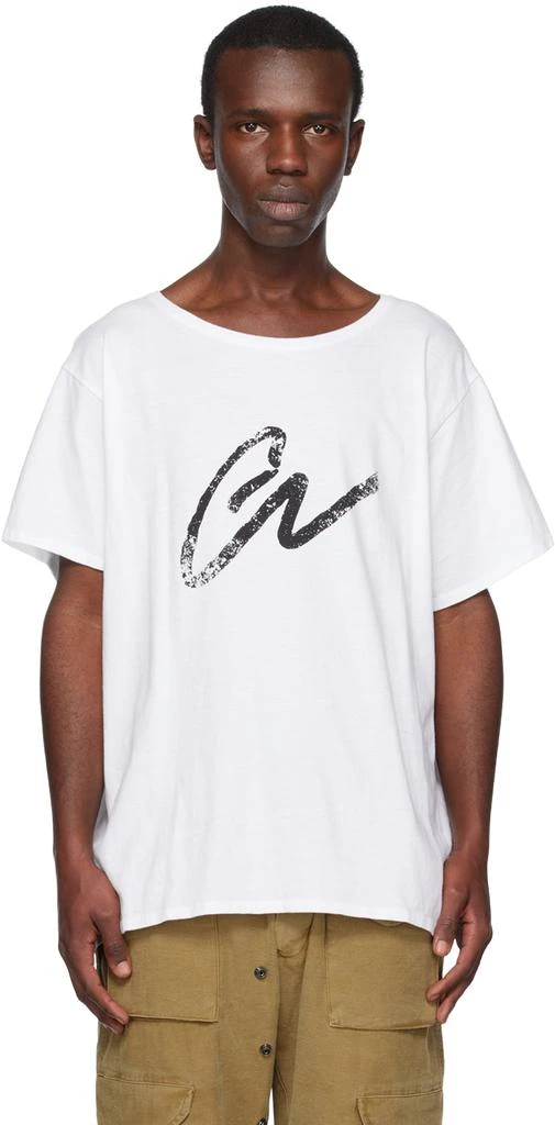 Greg Lauren White 'GL' T-Shirt 1