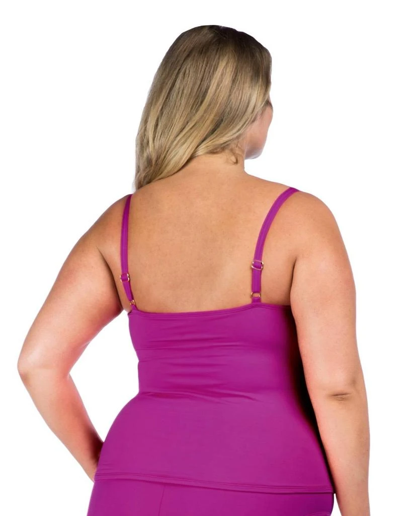 La Blanca La Blanca - Plus Size Twist Front Tankini Top 2