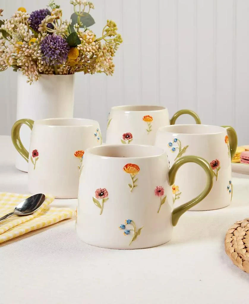 Haven Floral Mugs, Set of 4, Exclusively at Macy
s 3