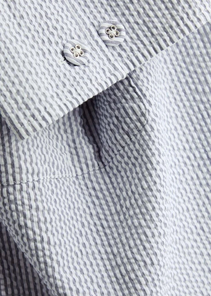 Officine Générale Malo pinstripe seersucker overshirt 5