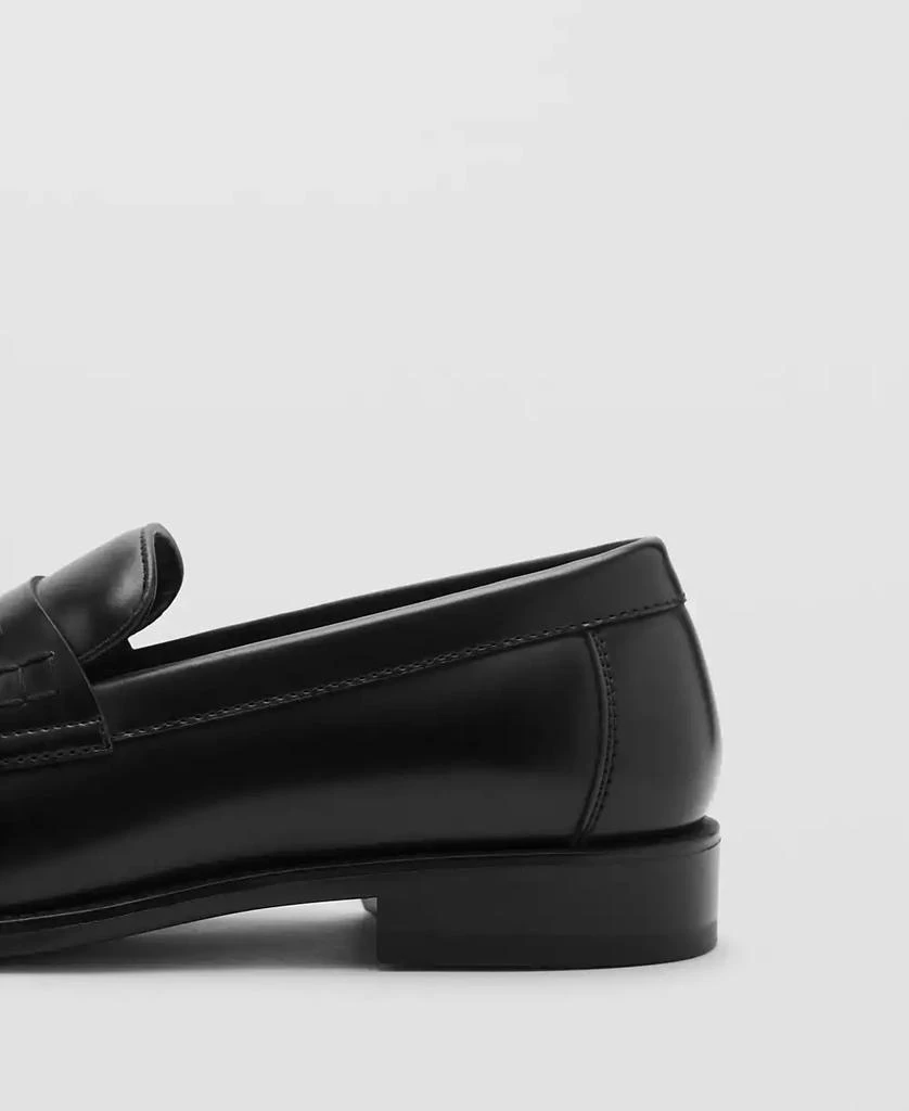 Mango Men's Nappa Leather-Effect Moccasins 4