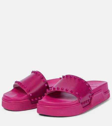 Christian Louboutin Pool Stud embellished slides 5