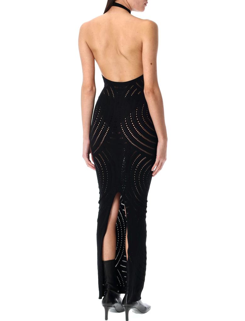 Misbhv Mesh Halterneck Long Dress