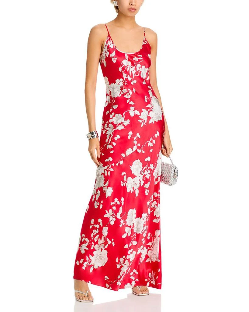 L'Agence Charmaine Silk U Neck Gown 3