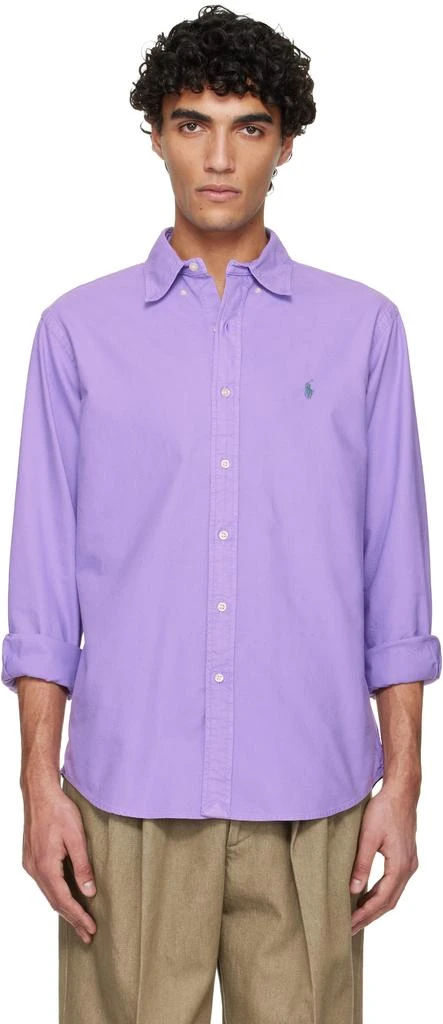 Ralph Lauren Purple Garment-Dyed Oxford Shirt