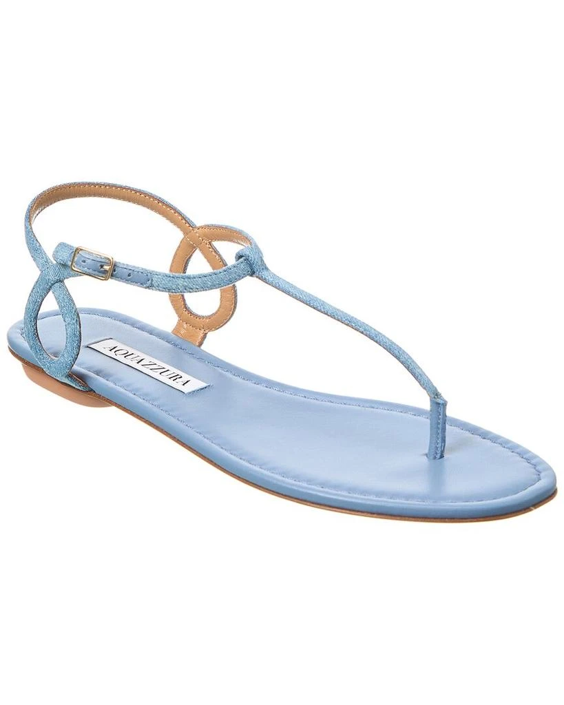 Aquazzura Almost Bare Denim & Leather Sandal 1