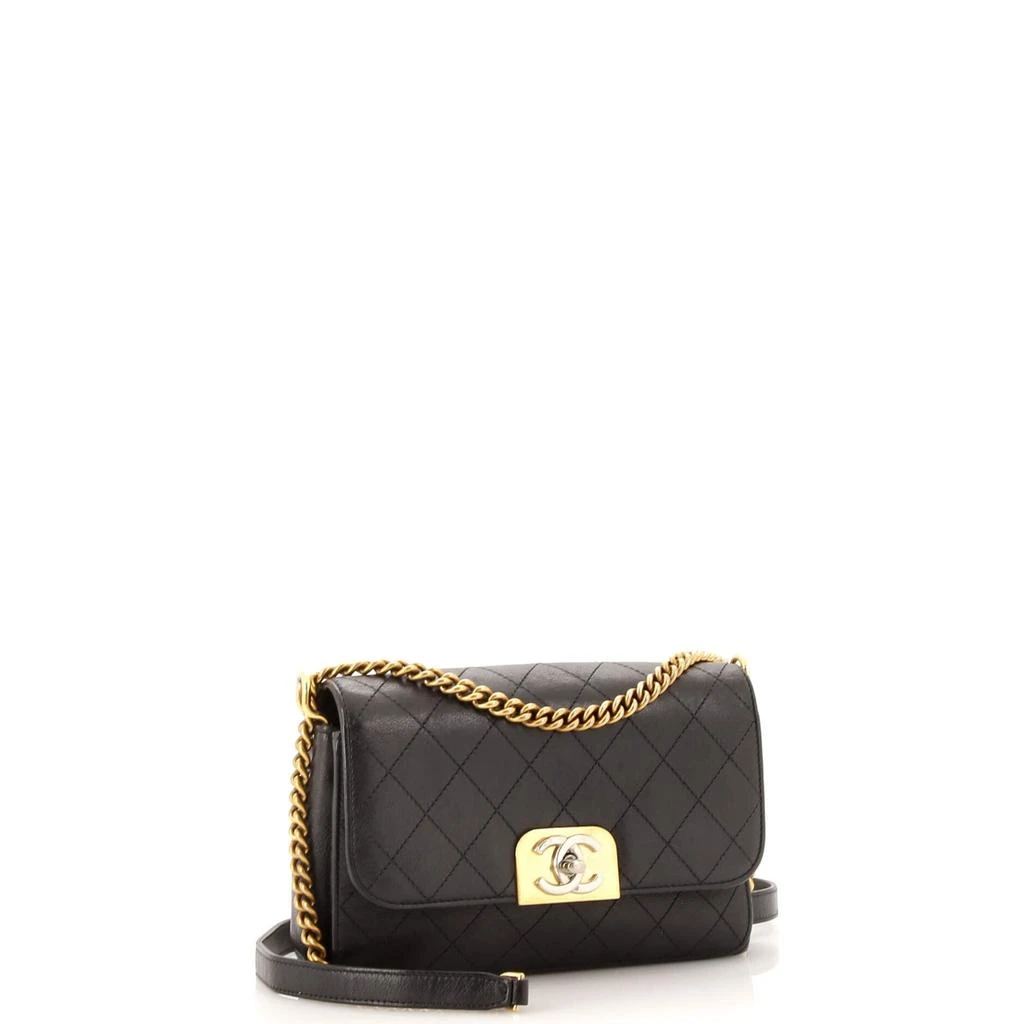 Chanel Straight Lines Flap Bag Quilted Calfskin Small 2
