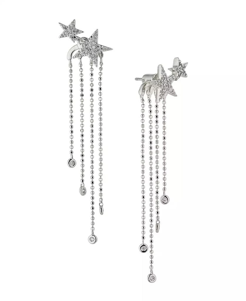 AJOA AVA NADRI Star with Fringe Drop Earring in 18K Gold Plated Brass ...