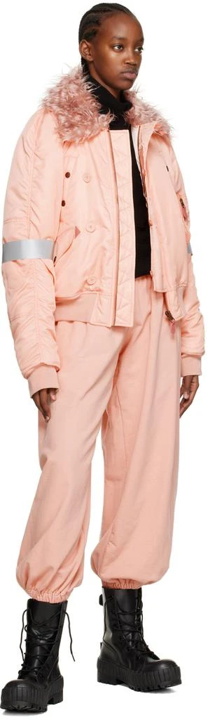 MM6 Pink Insulated Bomber Jacket 4