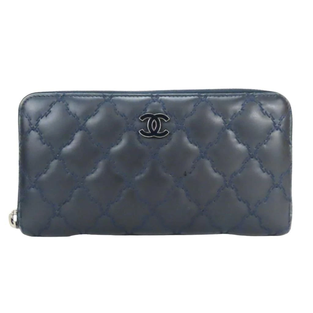 Chanel Leather Long Wallet (Bi-Fold) (Pre-Owned)