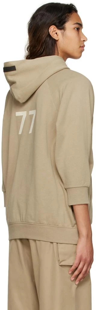 Fear of God ESSENTIALS Tan Cotton Hoodie 3