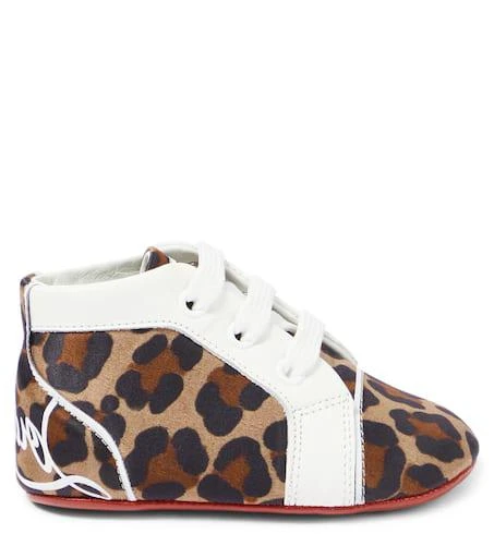 Christian Louboutin Baby Funnytopi leopard-print sneakers 3
