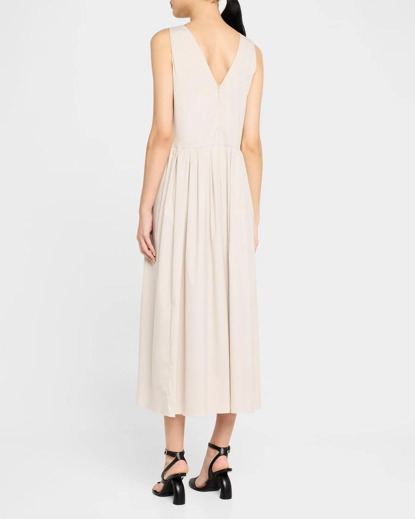 Max Mara Moira Pleated Sleeveless Midi Dress 3