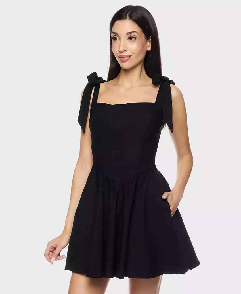 princess polly baby blue dress B Darlin Juniors' Strapless Sleeveless Dress In Black main image 1