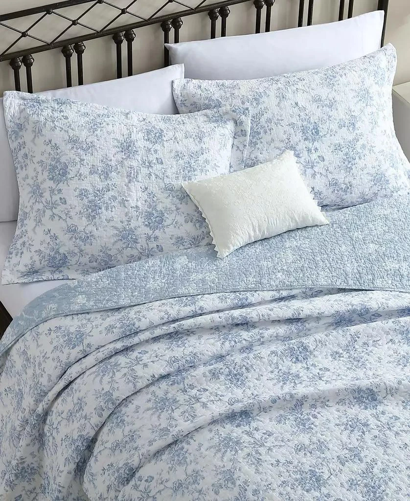 Laura Ashley Walled Garden Reversible 2 Piece Quilt Set, Twin 4