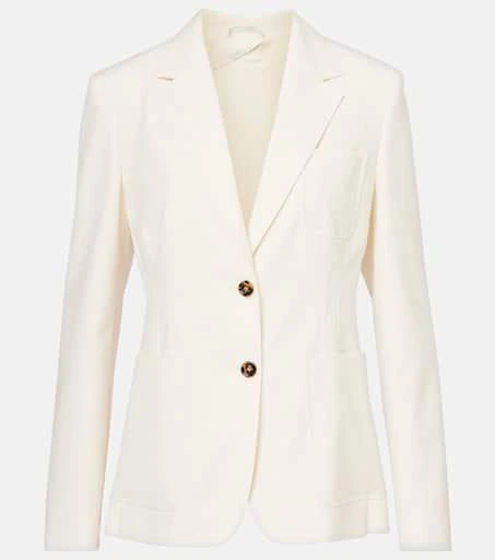 Max Mara Single-breasted cotton blazer 1