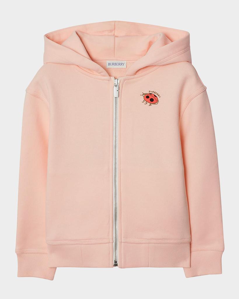 Burberry Girl's Logo-Print Ladybug Graphic Hoodie, Size 3-14