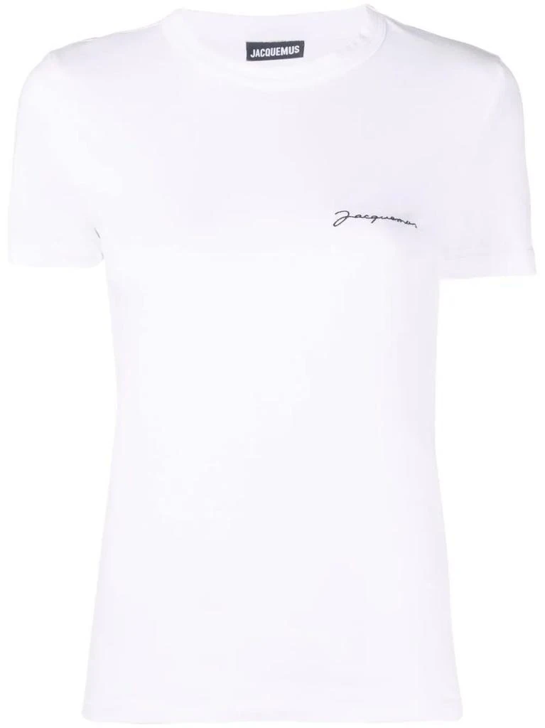 NA White embroidered T-shirt 1