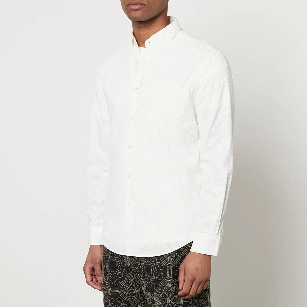 Portuguese Flannel Atlantico Stripe Cotton-Seersucker Shirt 1