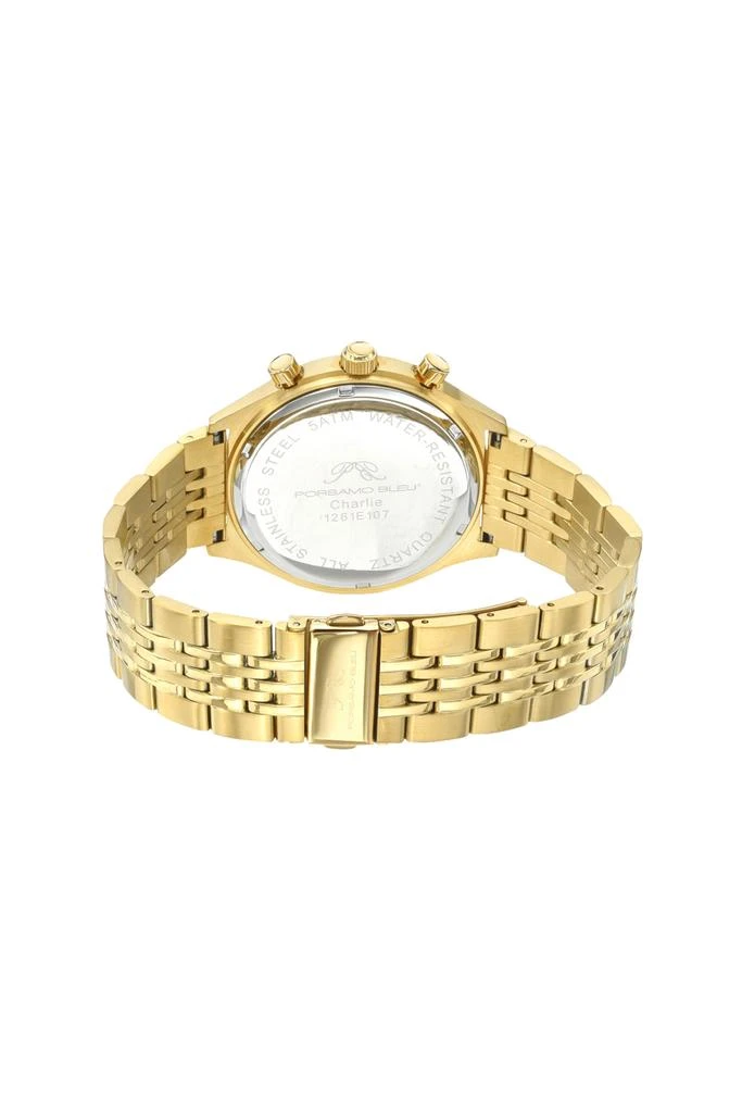 Porsamo Bleu Men's Charlie Multifunction Gold Tone Watch 1261ECHS 3