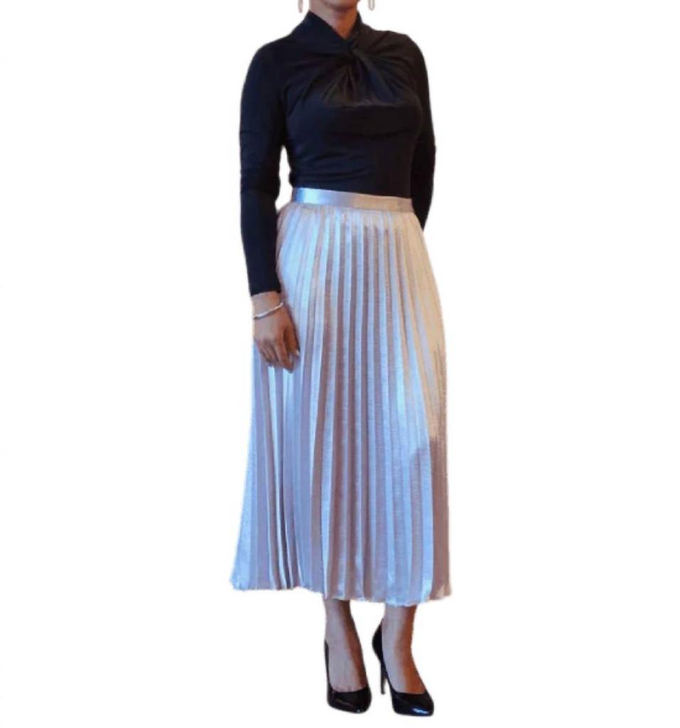 Rebecca Taylor Rebecca Taylor - Windowpane Silk Pleated Skirt