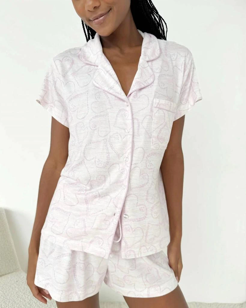 Splendid Splendid - Flora Pillow Soft Short Pj Set 2