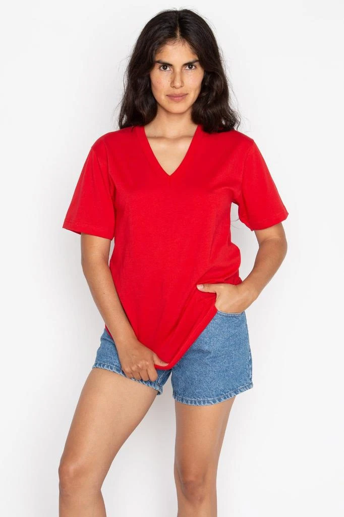 Los Angeles Apparel 24056 - Fine Jersey V-Neck T-Shirt 4
