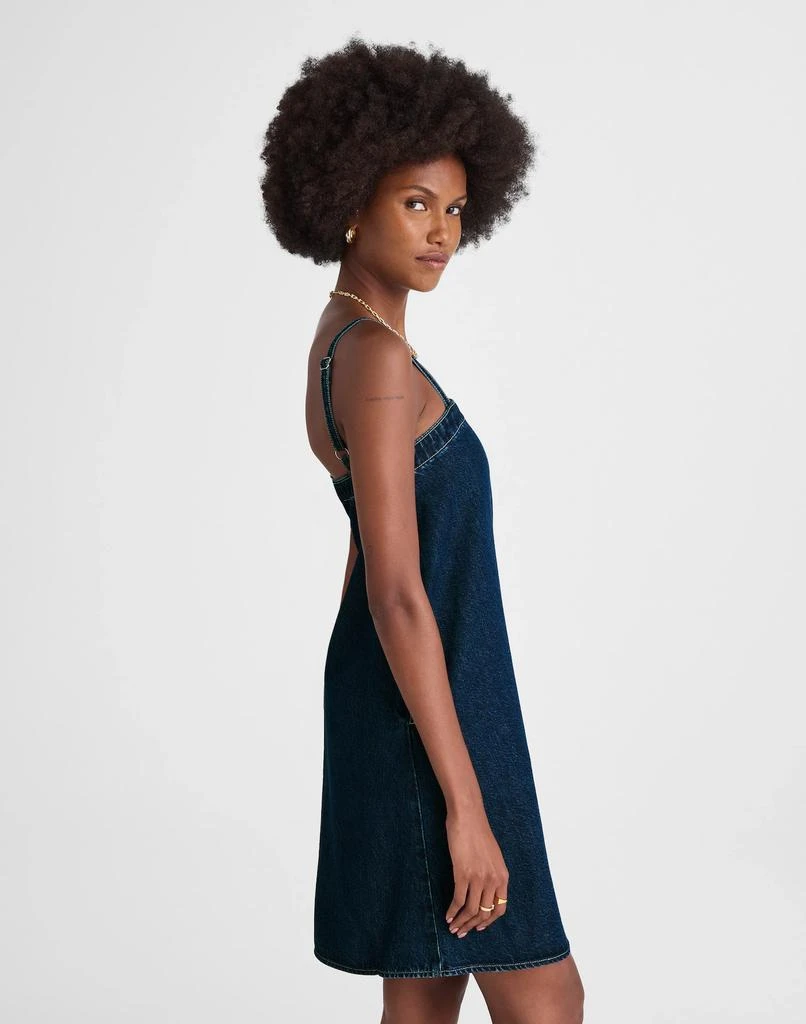 Madewell Denim A-Line Mini Dress in Bright Rinse Wash 3