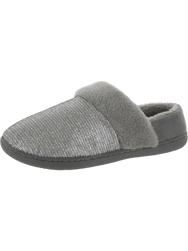 Easy Spirit Siesta 8 Womens Faux Fur Glitter Loafer Slippers 4