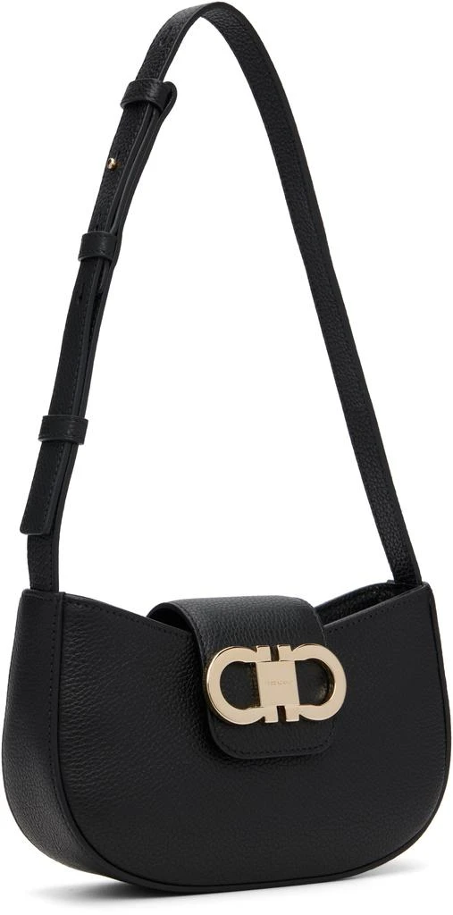 Salvatore Ferragamo Black Double Gancini Mini Bag 2