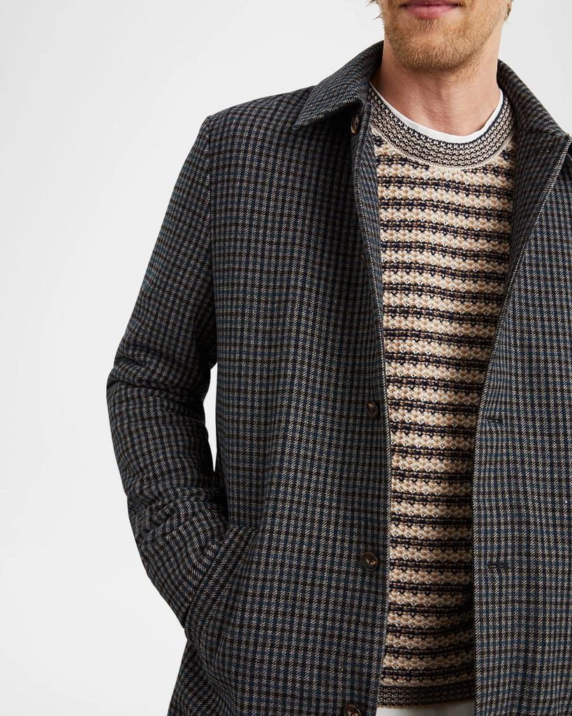 Rails Men's Hockney Check Overcoat 5