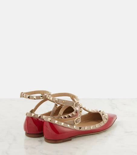 Valentino Rockstud patent leather ballet flats 3
