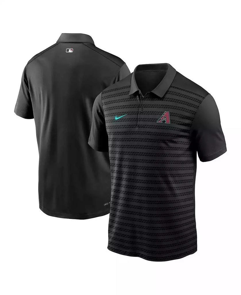 NIKE Men's Black Arizona Diamondbacks Authentic Collection Victory Performance Polo Shirt 1
