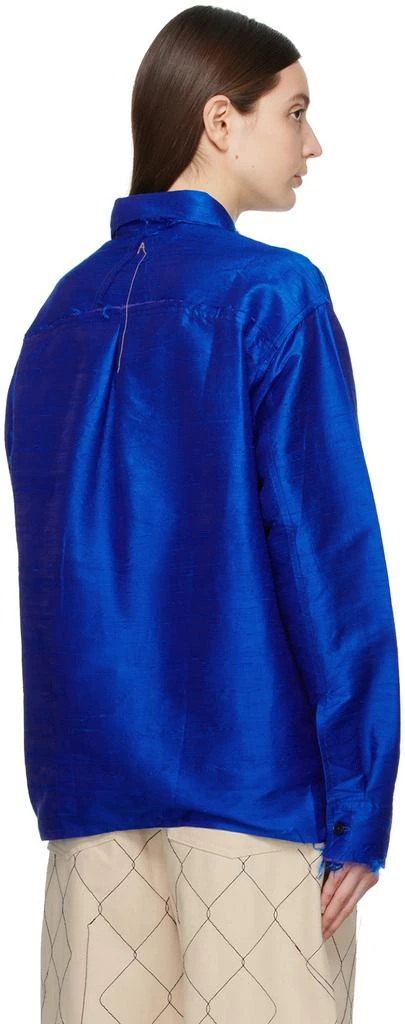 AIREI Blue Raw Edge Shirt 3