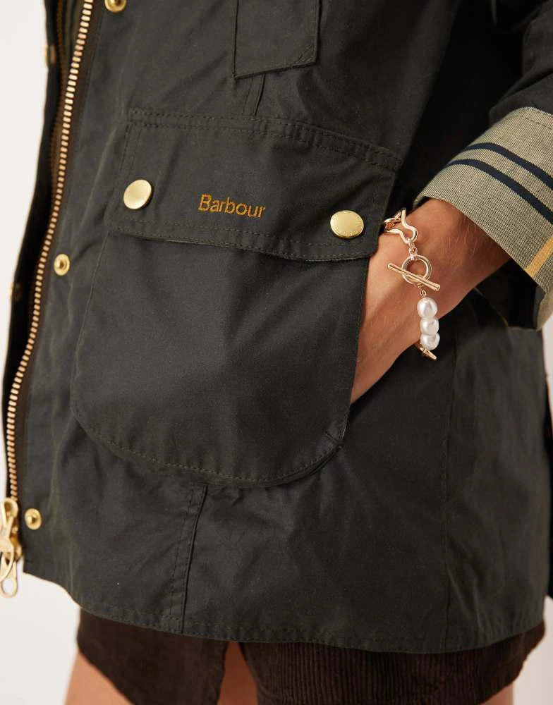 Barbour Barbour Modern Beadnell wax jacket in sage/ancient 2