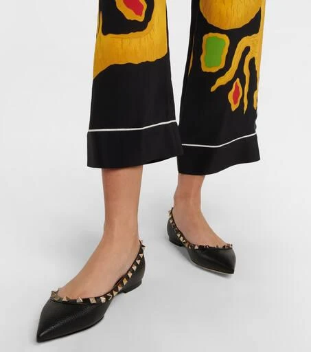 Valentino Valentino Garavani Rockstud leather ballet flats 4