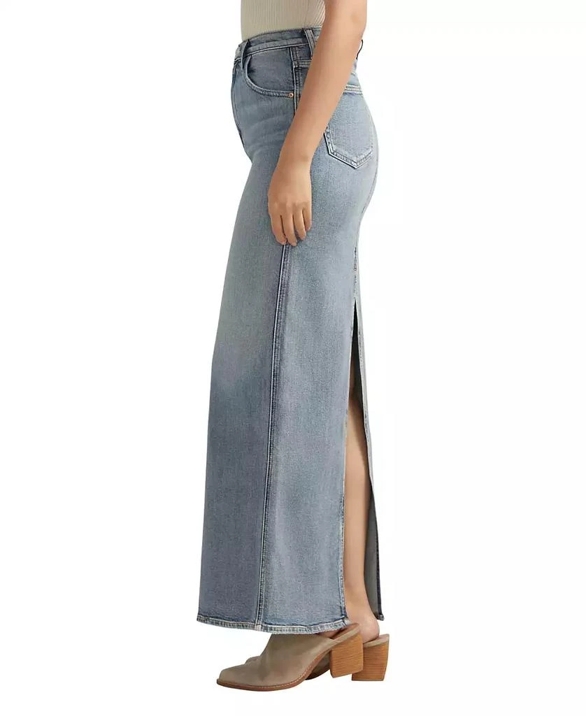 Silver Jeans Co. Women's Back-Slit Maxi Jean Skirt 3
