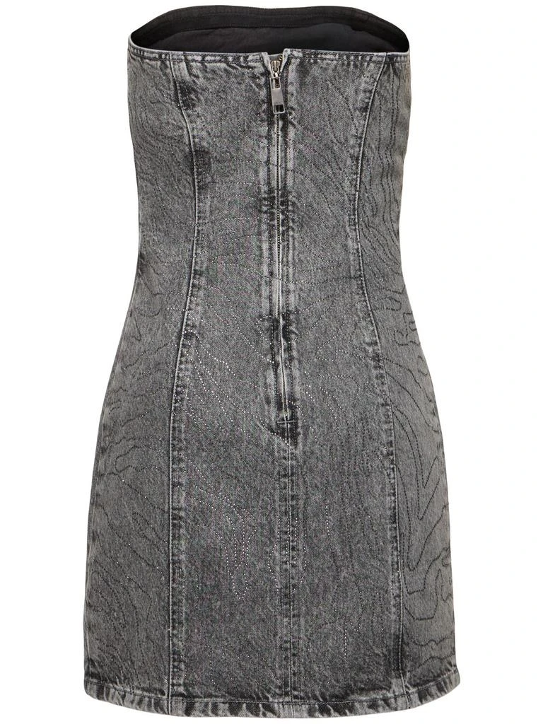 ROTATE Birger Christensen Stonewashed Cotton Denim Mini Dress 4
