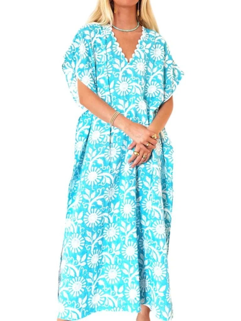 Joshi - Goa Caftan  On Sale Now with Up to 34% Off | Discover Exclusive  Deals & Savings at BeyondStyle  Authentic Joshi women > dresses >  maxi|486288093|blue|clothing|dresses|floral|maxi|women with Limited-Time  Discounts,