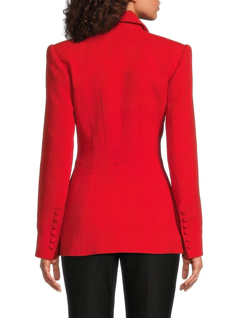 Sergio Hudson ​Fitted Bustier Wool-Blend Jacket 2