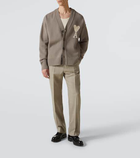 AMI Ami De Cœur virgin wool cardigan