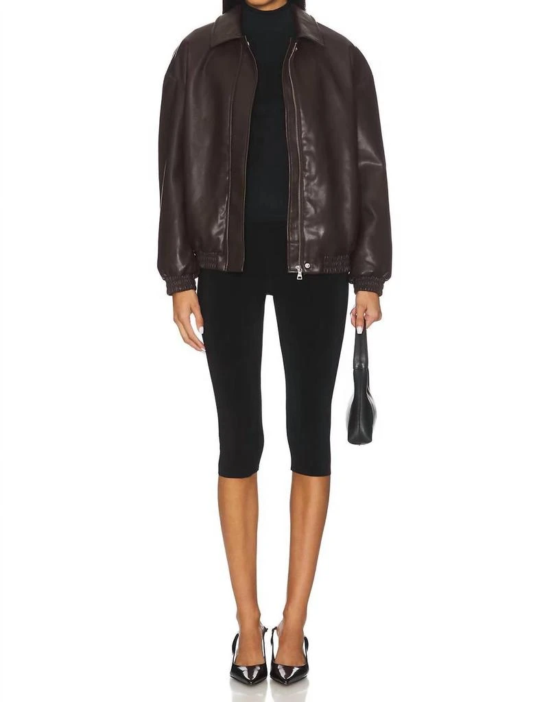 Enza Costa Enza Costa - Leather Zipper Jacket 2