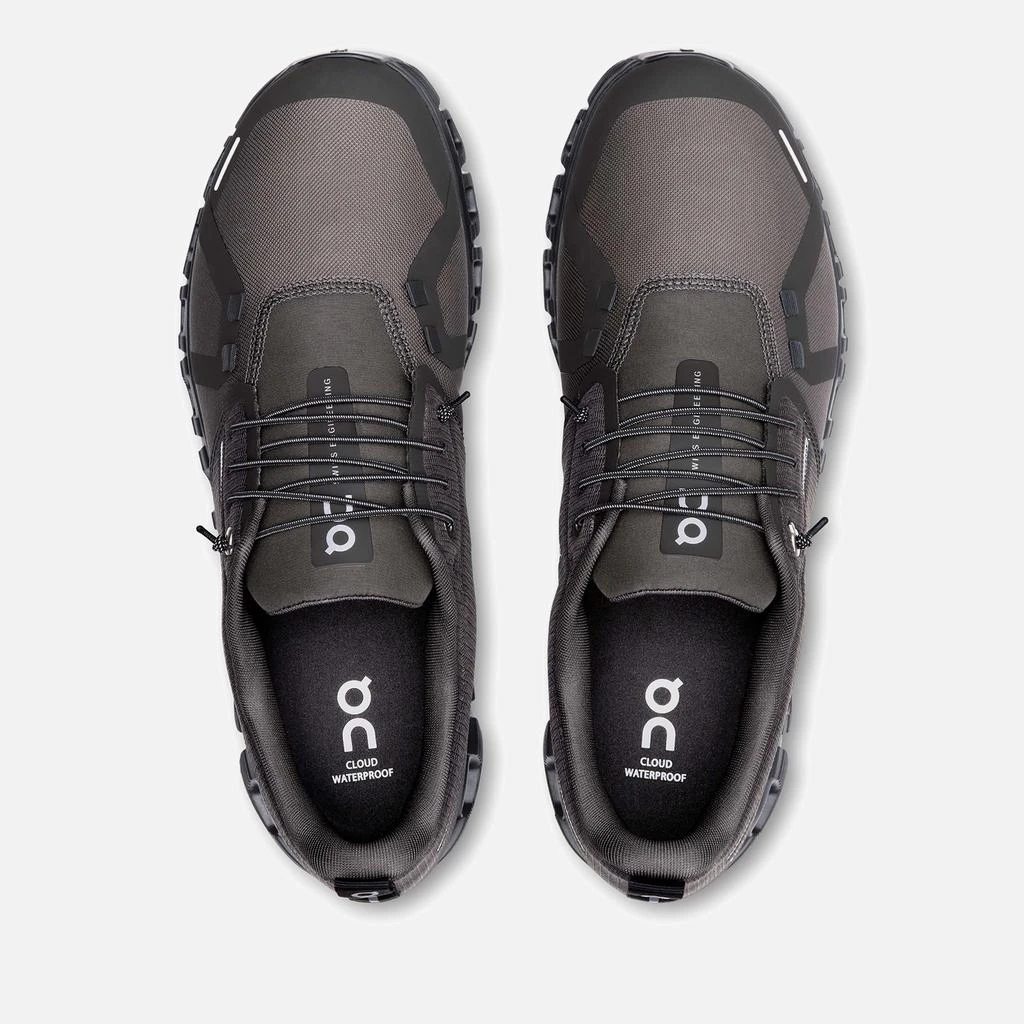 On Men's Cloud 6 Waterproof Running Trainers - Thorn/Black 5