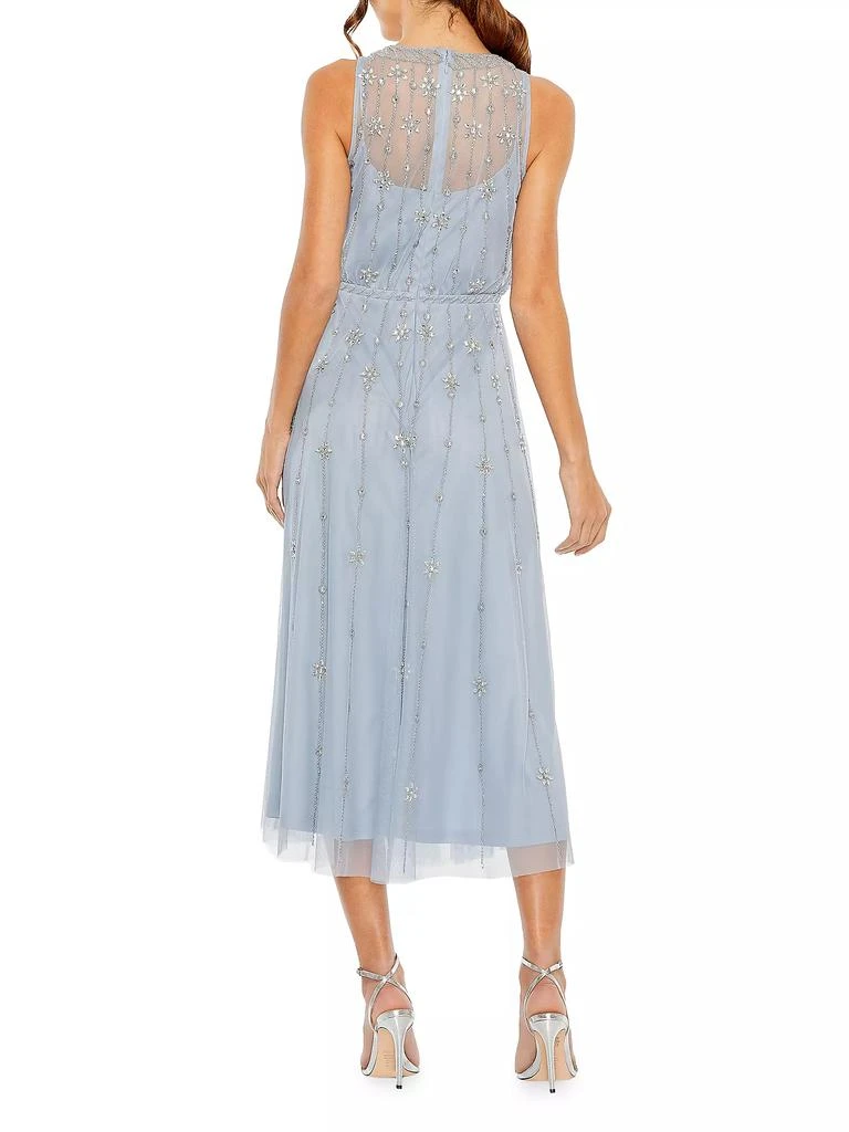 Mac Duggal Crystal-Embellished Tulle Midi-Dress 2