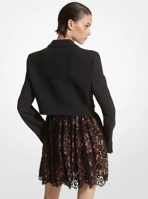 michael_kors Double Crepe Sablé Cropped Jacket 2