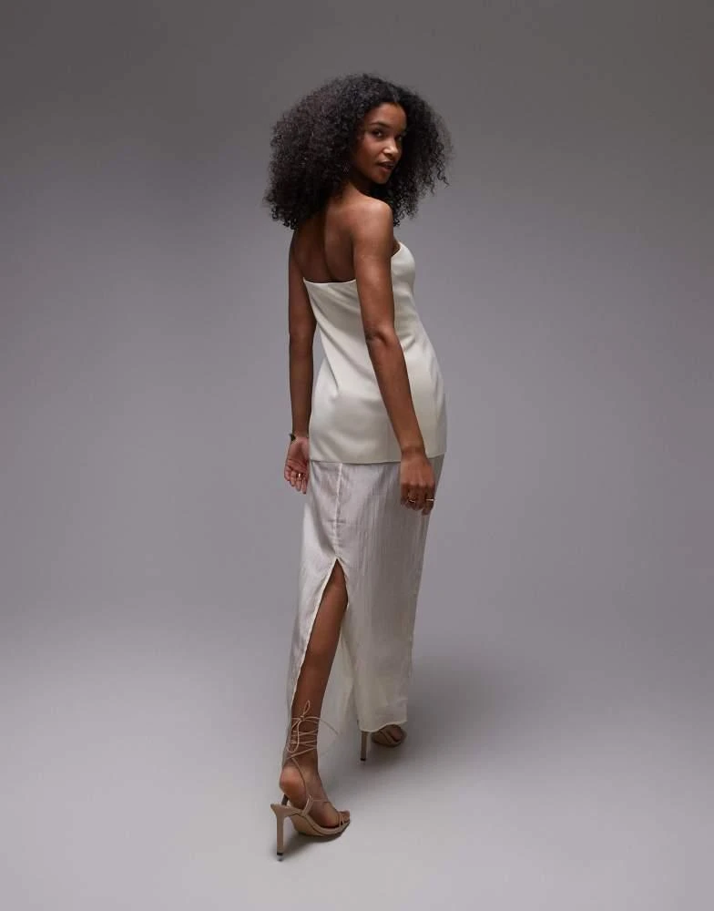 SNDYS SNDYS bandeau structured half sheer maxi dress in white - Dresses &  Skirts - Compare Prices from 6+ Stores - Free Shipping - BeyondStyle
