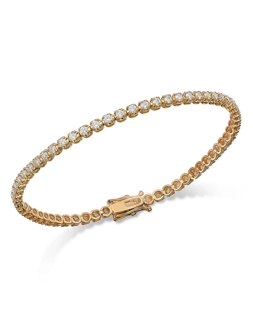 Bloomingdale's Certified Diamond Tennis Bracelet in 14K Yellow Gold, 2.0 tcw 1