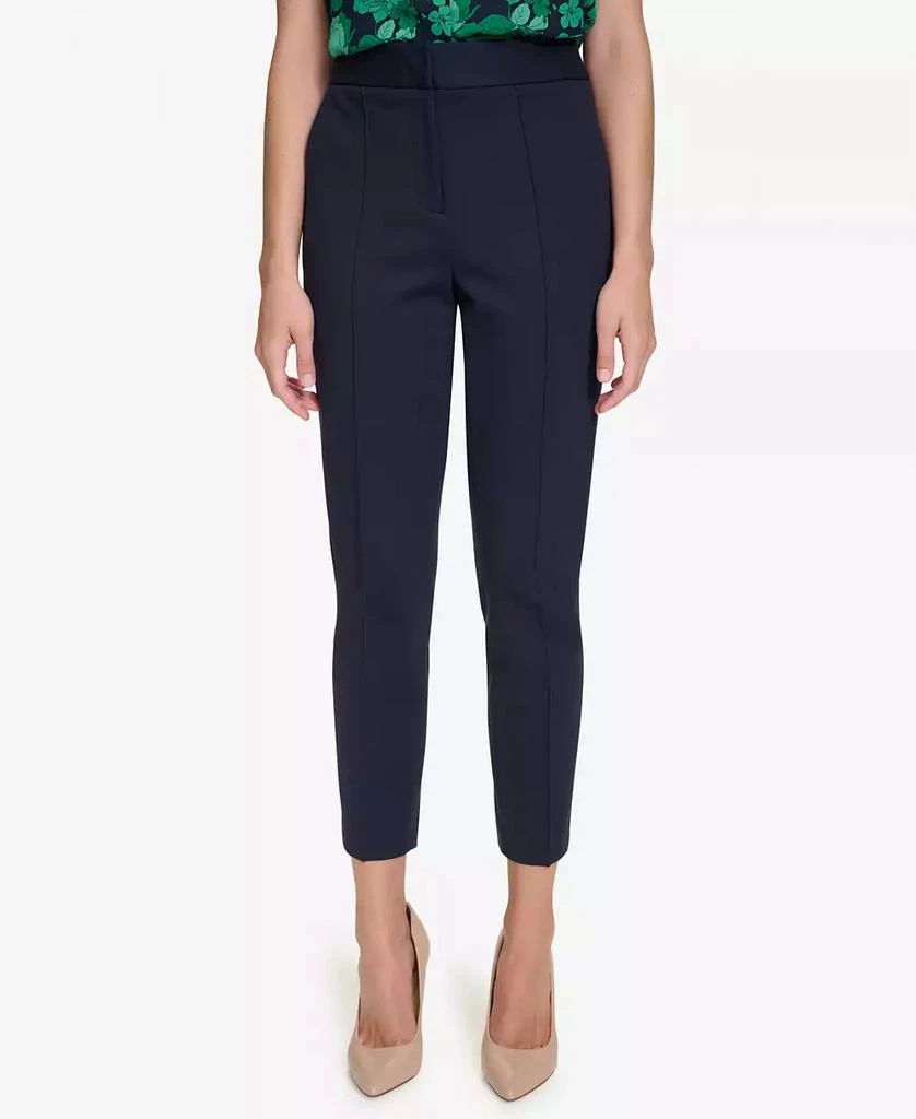 Tommy Hilfiger Women's Mid-Rise Ponte Skinny Ankle Pants 1