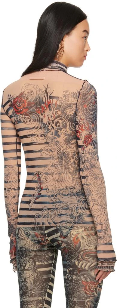 Jean Paul Gaultier Orange Graphic Turtleneck 3