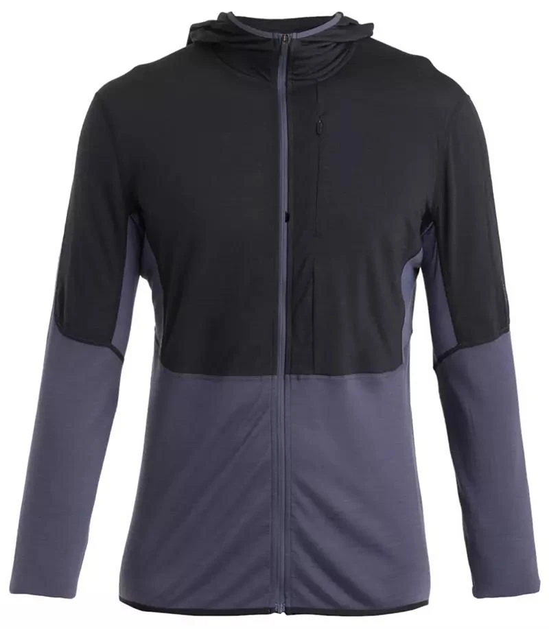 Icebreaker icebreaker Men's Merino Blend 200 Realfleece Descender Long Sleeve Zip Hoodie 1